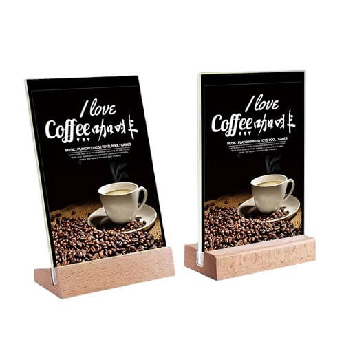 Menu Display Stand